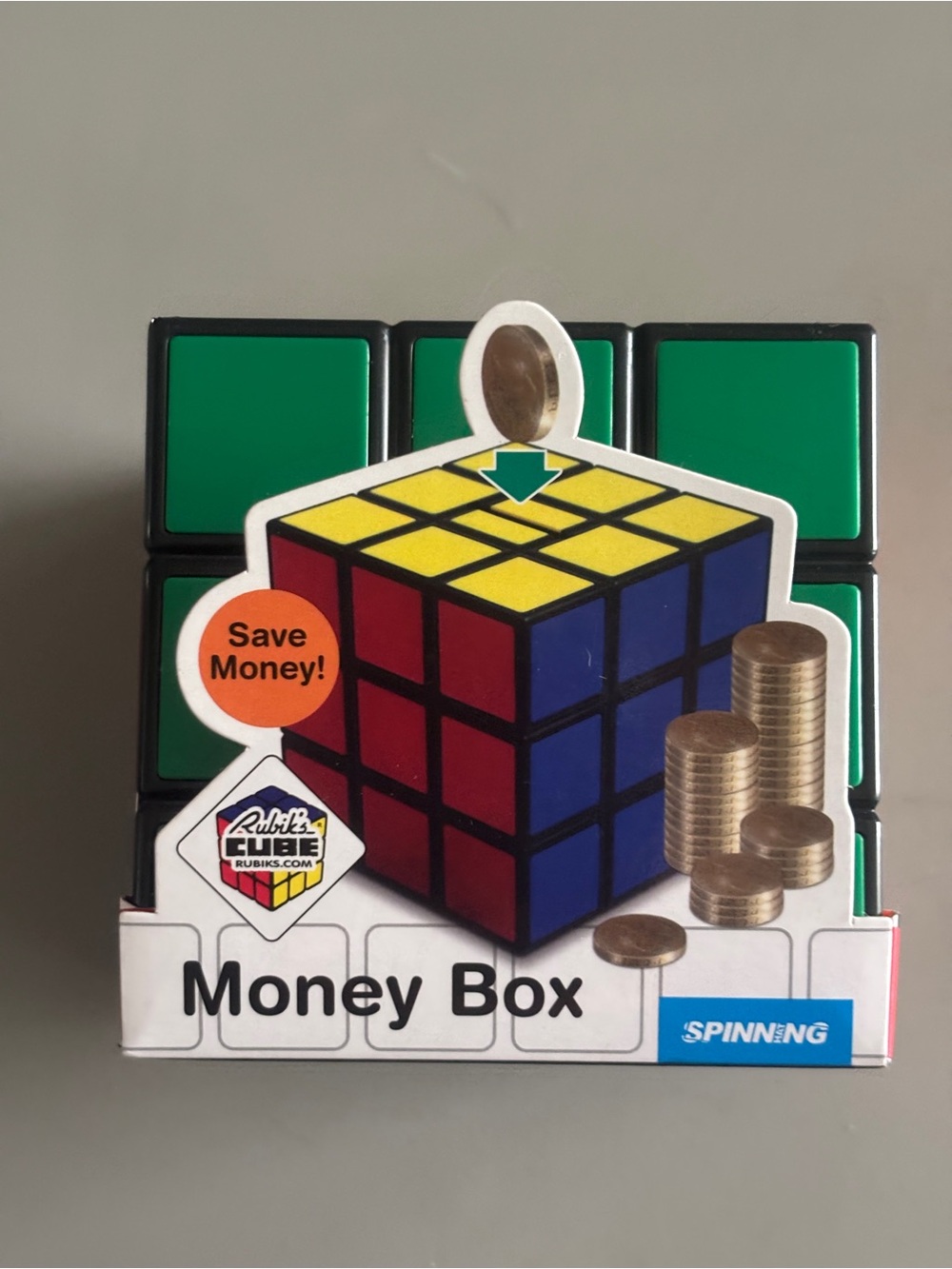 Money Box - Green Accent